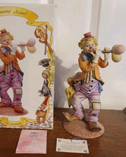 Vintage Boxed 10" Leonardo Collection CLOWNING AROUND Figurine Ornament 1997 