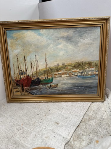 Original oil painting whitby - original,