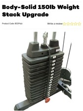 Body Solid Powerline Weight Stack 150lbs Plus 2 Extra 10lb Plates and Pins Gym