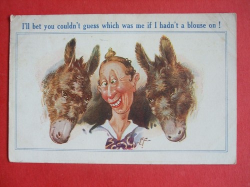 Old bamforth comic ugly lady - bamforth,