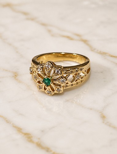 Gold plated flower - plated,