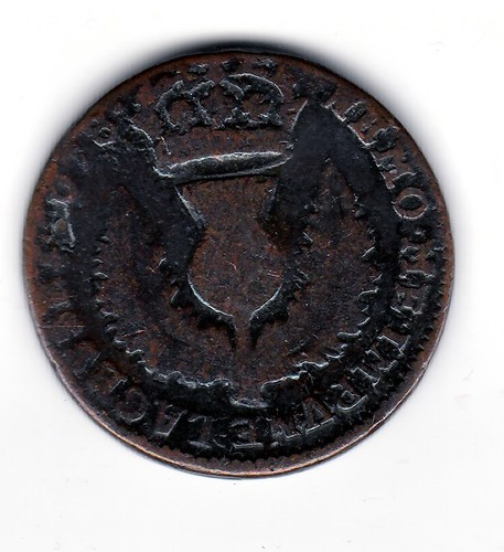 Scotish coin bawbee - , (sixpence)