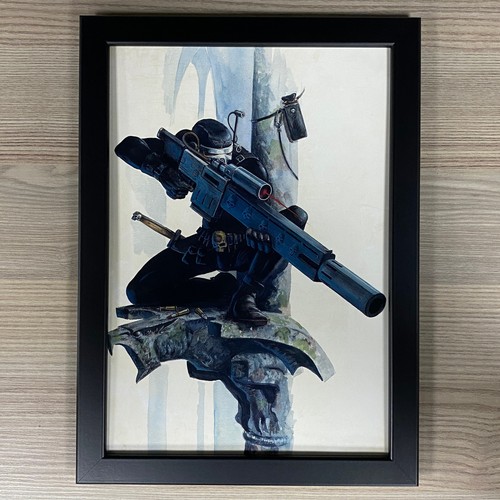 Vindicare assassin framed art - vindicare,