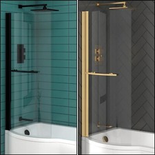 Shaped shower bath screen - shaped,
