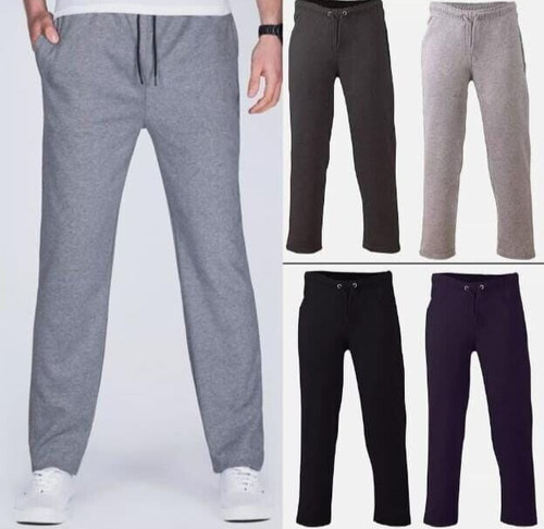 Mens open hem fleece - open,