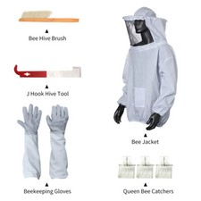 8PCS Beekeeper Suit Bee Jacket
