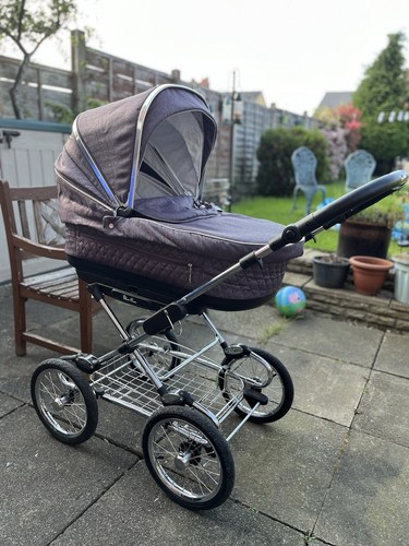 Silver cross sleepover pram - silver,