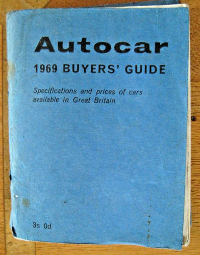Autocar buyers guide 1969 - buyers,