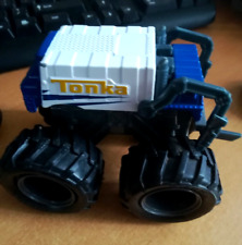 2013 Hasbros Tonka Die Cast Monster Garbage Truck Blue & White Garbage 06447