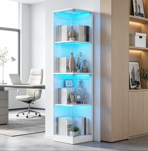 Tier corner bookshelf - 4-tier,