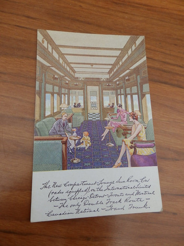 Postcard canadian railway - canadian,
