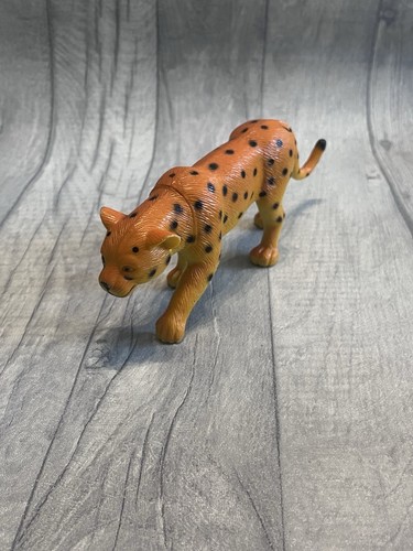 Plastic leopard figure - plastic,