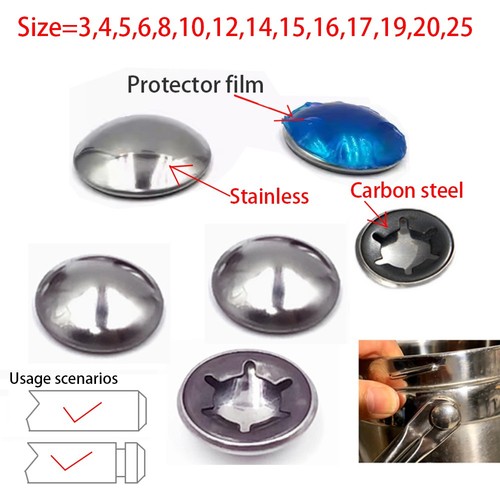 25mm stainless capped - stainless,