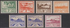 Jersey 1943-44 KGVI War Occupation Set Mint SG3-8 cat £30 toned gum