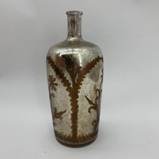 Vase 15in Antique Silver Glass