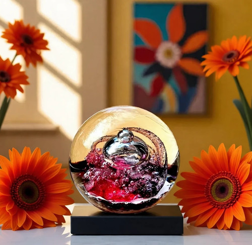 Selkirk glass paperweight - selkirk,
