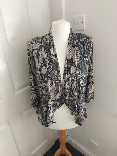 Roman floral print jacket open - floral,