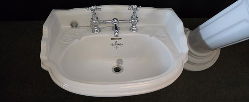 Sanitan white ceramic pedestal - white,