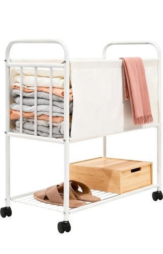 Laundry basket with wheels - with,