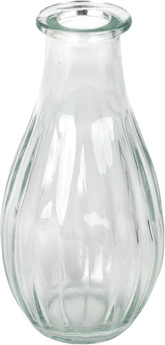 Clear glass bud vase - clear,