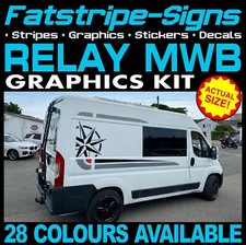 to fit CITROEN RELAY L2 MWB MOTORHOME GRAPHICS STICKERS STRIPES DECALS DAY VAN