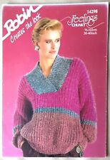 New Original Robin Feelings Chunky Ladies Sweater Knitting Pattern  14298