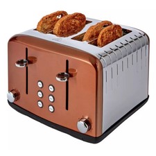 Home 4 Slice Toaster - Copper