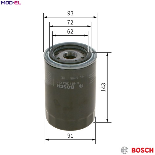 Oil filter 451 203 - 203, 218