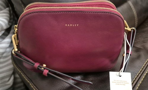 Radley handbag cranberry red - radley,