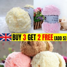 Snuggly Snowflake Chunky Soft Baby Wool 50g Knitting Yarn White Winter Warm Gift