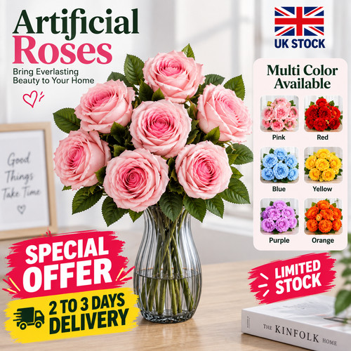 Heads silk rose - rose, artificial