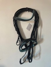 New Pony Bridle Black With Blue Padding Some Shop Spoiling As Pictured