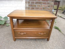 Ercol dark wood extending coffee table or TV media table - collection Essex