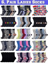 Ladies Womens Socks 6 Pairs