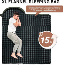 Flannel Sleeping Bag Warm 3-4