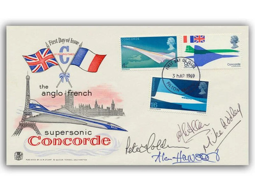 Multi signed concorde - concorde, flight