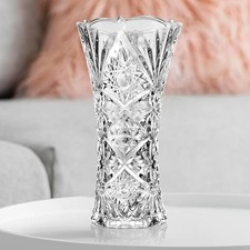 Glass Vase Clear Crystal