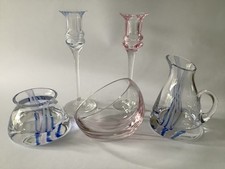 CAITHNESS GLASS Pink / Blue /