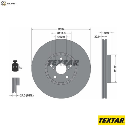 Brake disc 92147903 - 2x,