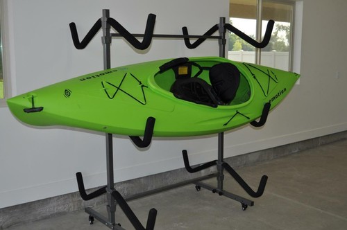 Kayak storage rack and - storage, cart,