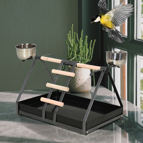 Bird playstand with wooden - playstand,
