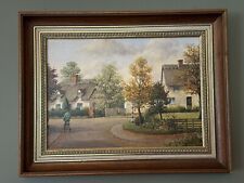 Vintage - S G Anderson - Original Oil - Crowtree St, Gt Gramsden Cambridgeshire