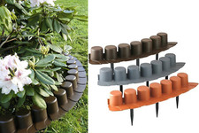 Lawn Edging Border 4.05m / 13.3 Feet Long Garden Palisade Fencing Flower Bed