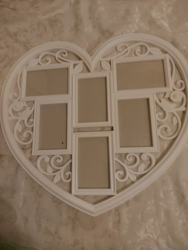 White heart shaped multi - white,