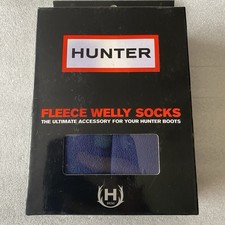 Hunter Wellies Boot Socks / Blue - Size MEDIUM - UK 3 - 5 (36-38 EU)