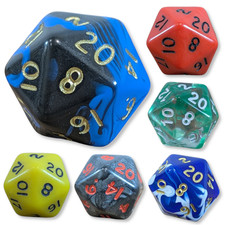 D20 Twenty-Sided Dice 20mm for D&D TTRPG Maths Games Polyhedral Die Set 1-20