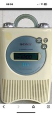 Sony ICF-CD73V Shower CD Player Clock Weather Radio FM