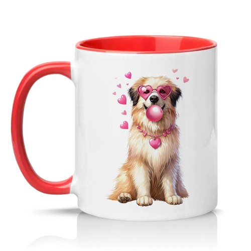 Dog blowing bubblegum womens - bubblegum,