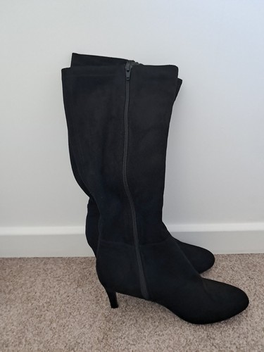 Knee lengh swede boots - knee,
