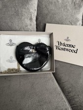 Vivienne Westwood Black Heart-Shaped Bag